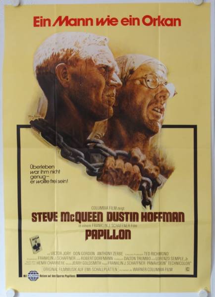Papillon original release german movie poster